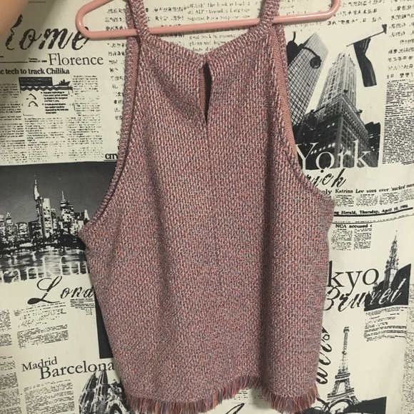 COPY - Zara Tweed Halter w/fringe; size small - Picture 4 of 4